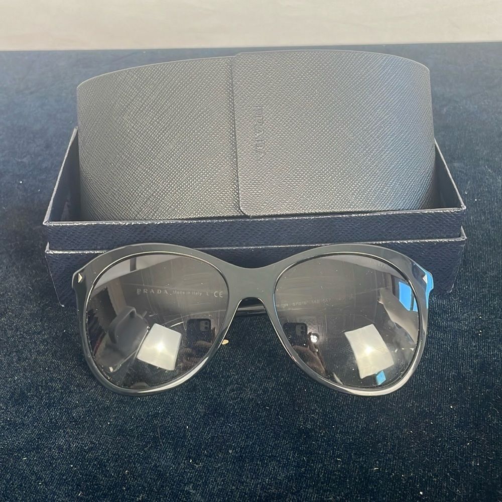Prada Black Frame Sunglasses in Box
